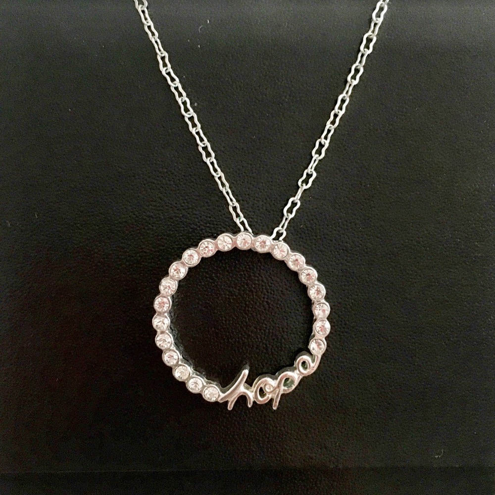 Silver Circle Necklace - Hope